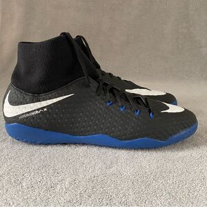 Nike Mens 13 Hypervenomx Phelon 3 Skin Fit Indoor Soccer Shoes 917768-002 Black
